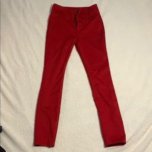 Red jeans